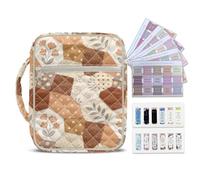 Ratozent Elegant Pink Floral Bible Cover Watercolor Rose Quilted Tote Delicate & Refined Perfect for Ladies' Luncheons Breast Cancer Awareness Services and a Graceful Gifts of Support