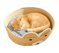 Ratpzou Cat Cave Bed | Weaving Scratch Resistant Breathable Washable - Cats House Nest - for Kitten Home Garden Yard Barn Indoor Porch Balcony