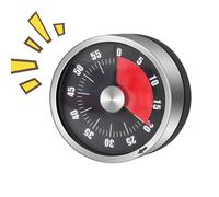 Ratpzou Kitchen Timers for Cooking - Visual Mechanical Timer for Cooking - Stainless Steel Tool Countdown From 0 to 60 Minutes for Meal Prep Chef Students Teachers Adults