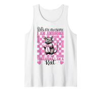 Rats Are Awesome I Am Awesome Funny Rat Girl Mom Mouse Tank Top