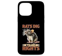 Rats Dig Trans Rights Queer Support Ally LGBTQ+ Case for iPhone 13 Pro Max