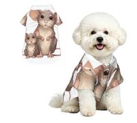 Rats Dog Shirts Hawaii Dog Clothes Cool Breathable Pet Summer Polo T-Shirts for Hot Days