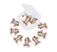 Rats Guitar Picks 12 Pack Thin, Medium & Heavy 3 Different Thickness Celluloid Guitar Plectrums with Storage Box Personalized Guitar Pick for Acoustic Guitar, Bass