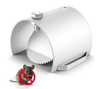 Rats & Mice Prevention for Drains, Heavy Duty Rat Gate, Stainless Steel Drain Rat Flap, Non-Return Valve, Rat Blocker for Sewers, Fit Drain Rat Drain Guard(95-110mm, 4 inch) for Outdoor, Basement