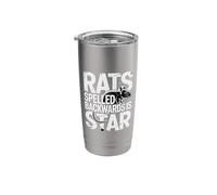 Rats Spelled Backwards is Star Random Weird Wordplay - Stainless Steel Insulated Tumbler