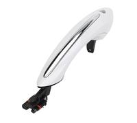 RAtsch Car Side Exterior Door Handle Silver Black White Exterior Door Handle Comfort Access Keyless Go for 5 Series for 7 Series for F01 F02 F06 F10 520i 525d 528i 530d 530i(White,Front Right Side)