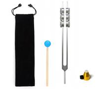 RATSTONE Tuning Fork, Tuning Fork Neurology, 32 Hz Tuning Fork, Aluminium Tuning Fork with Hammer Diagnostic Health Tool for Releasing Tension and Strains