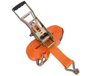 RatStrap 5000kg ERGO Pull Down Ratchet Lashing Claw Hook Cargo Lorry Tie Down Webbing Restraint Straps (6mtr)