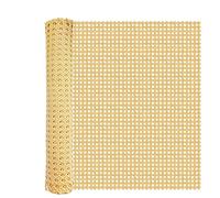 Rattan,20inch Wideth Cane Webbing 6.6ft Length,PE Plastic Woven Open Mesh Rattan Webbing Roll,for Caning Projects Star Anise Wide Rattan Sheet for DIY Crafts,Furniture, Cabinet, Ceiling, Chair