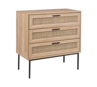 3 Drawer Chest PASCO Light Brown