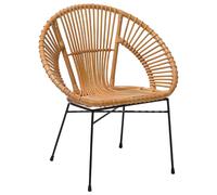 Beliani Dining Chair Sarita Rattan Natural