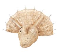 Wall Decor Dinosaur BIOKO Rattan 44 cm Natural