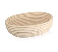 Rattan basket for sprouting bread, bread dough 1,5kg 28x22x9 cm