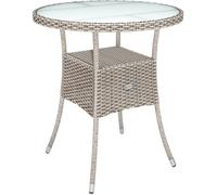 Rattan Bistro Table Cream 60cm
