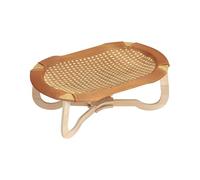 Rattan Cat Chair - Breathable Woven Sleeping Pad Small Large Breeds Bunny