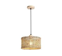 Rattan Chandelier Creative Farmhouse Wind Woven Chandelier Hotel Restaurant Lighting