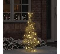 Rattan Christmas Tree 150 cm with 120 LEDs Warm White USB Powered for Living Room Window Advent Decorating Festive Mood Star Ornament