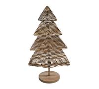 Rattan Christmas Tree H80Cm Ivyline Natural One Size