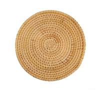 Rattan Coasters, Heat Insulation Pads, Essential Straw Placemats for Table for PROTECTION (20cm)