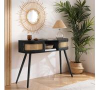 Rattan Console Table Birlea Sark Hall Table Dressing Table Black