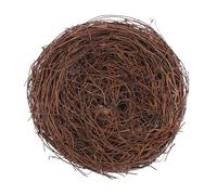 Rattan Easter Bird's Nest Warm Breathable Artificial Bird Nest | Bird Houses | Artificial Bird Nest | Bird Nest House Crafts | Fake Birds Ornament for Woods Window Home Decor Christmas