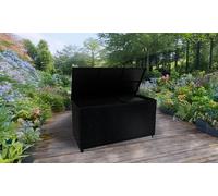 MonsterShop Rattan Cushion Storage Box 700L - Black