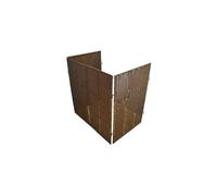 Rattan Effect Wheelie Bin Screen (Double)