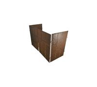 Rattan Effect Wheelie Bin Screen (Triple)