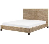 Bed Rattan SALBRIS 180 x 200 cm (EU Super King) Natural