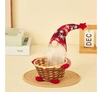 Rattan Fruit Basket & Candy Basket - Faceless Doll & Head - Christmas Decorations & Ornaments - Home Table Utensils