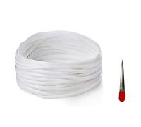 Rattan Furniture Fixing Kit (Contains Weaving Tool), Wicker Repair Material, White Flat Plastic Woven Material for Installing Rattan Furniture and Garden Chair Basket -70m (220 ft) …