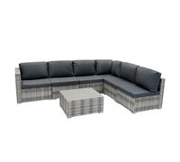 Jardi Marielle Rattan Modular 7 Piece Furniture Set - Grey