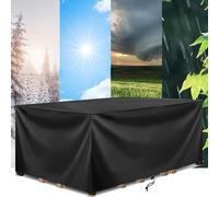 Rattan Garden Furniture Covers 180x70x74cm/LxWxH Outdoor Furniture Covers Waterproof Rectangular/Square Heavy Duty Oxford Fabric Patio Set, Windproof Anti-UV