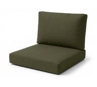 Rattan Garden Furniture Cushions Set - High-Density Foam Support, Outdoor Replacement Cushions for Patio Sofa & Conservatory - Water Resistant Covers (Olive Green, 8Pc set (4x Seat + 4x Back))