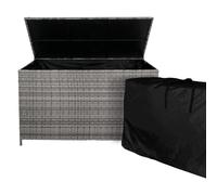 Rattan Storage boxes: Grey