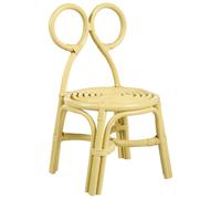 Beliani Kids Chair Mirtia Rattan Yellow