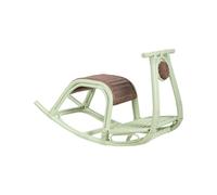 Kids Rocking Chair ASPRIA Rattan Light Green