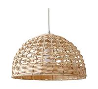 Rattan Lamp Shade Round Scandi Hanging Hanging Lamp Lampshade Wicker Pendant Light Cover for Hotel