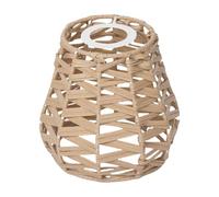 Rattan Lampshade,Wicker Lamp Shades,Rattan Light Shade,Hollow Weave Light Decor Ceiling Light Lid Suitable for Room and Dining Areas (545A)