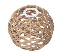 Rattan Lampshade,Wicker Lamp Shades,Rattan Light Shade,Hollow Weave Light Decor Ceiling Light Lid Suitable for Room and Dining Areas (546A)