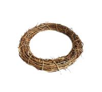 Rattan - Natural Vine Ring, Handmade Door Decoration, Christmas Craft Circle | Rustic Willow Christmas Accessories Design, Durable Eco-Friendly Frame, Perfect DIY Decoration