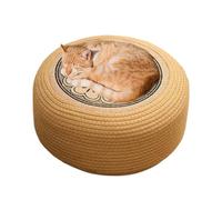 Rattan Ottoman - Woven Outdoor Footrest, Weather Resistant Floor Seat, Tatami Inspired Cushion Pad, Versatile Patio Seating Solution | for Home, Garden, Patio, Pool, Outdoor, W