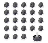 Rattan park 24PCS M8 Furniture Leveling Feet Adjustable Table Foot, 30mm Screw On Furniture Leveller Foot Floor Protector Round Base Foot Screw for Chair Leg (M8*25)