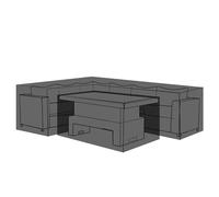 Rattan park L-Shape Garden Furniture Covers,Heavy Duty Waterproof Weather Rain Cover, Windproof, Anti-UV for Rose Modular corner Left Hand Seting