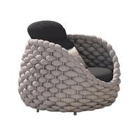 Rattan Patio Furniture Sofa Set - Weather Resistant Woven Sofa, Cushioned Armchair for Garden, Balcony, Living Room, Comfortable Lounge Seating