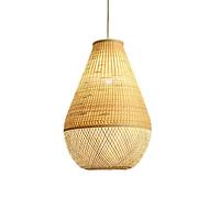 Rattan Pendant Lamp Bedroom Bedside E27 Lighting Nordic Living Room Flush Mount Ceiling Light 1 Pack Ceiling Fixture with Adjustable Cord for Dining Room Living Room Restaurant,Hanging Light
