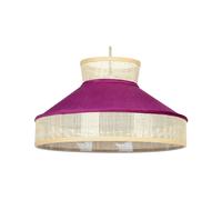 Rattan Pendant Lamp Pink and Natural BATALI