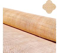 Rattan Roll Cane Webbing , Natural Rattan Roll Cane Webbing Multiple Sizes Open Mesh Caning Material for Furniture Chair Supplies(40 Cm X 9 M (16 in X 29.7 Ft))