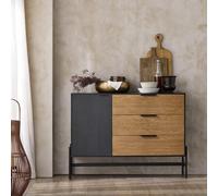 Rattan Sideboard Shoe Storage Cabinet With Shelf,black,sobuy Hfsb02-Sch