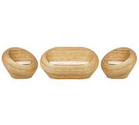 Beliani Garden Sofa Set 4 Seater Maiori Rattan Natural